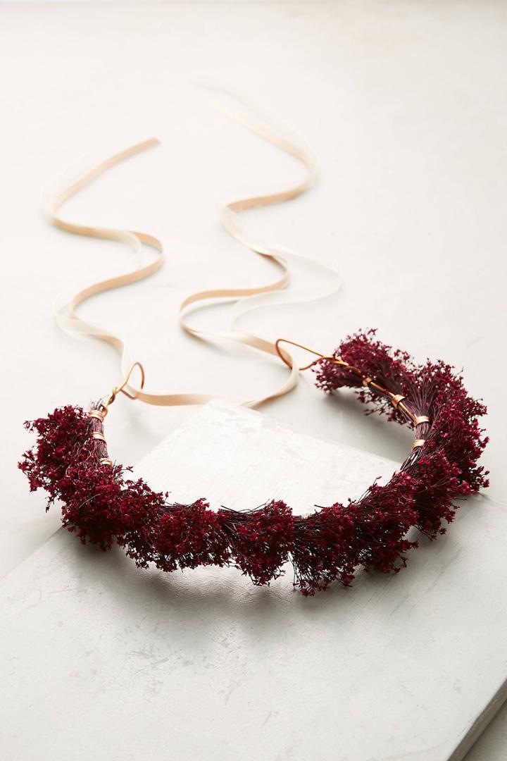 Anthropologie Audrey Flower Crown Headband