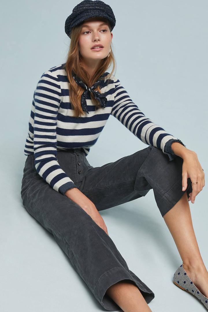 Frye Ilana Ultra High-rise Corduroy Wide-leg Jeans