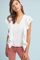 Seen Worn Kept Ruffled V-neck Shell