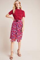 Anna Sui Petunia Ruffled Chiffon Skirt