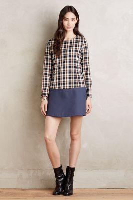 Megan Swansen Plaid Mini Dress