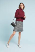 Maeve Mod Striped Knit Skirt