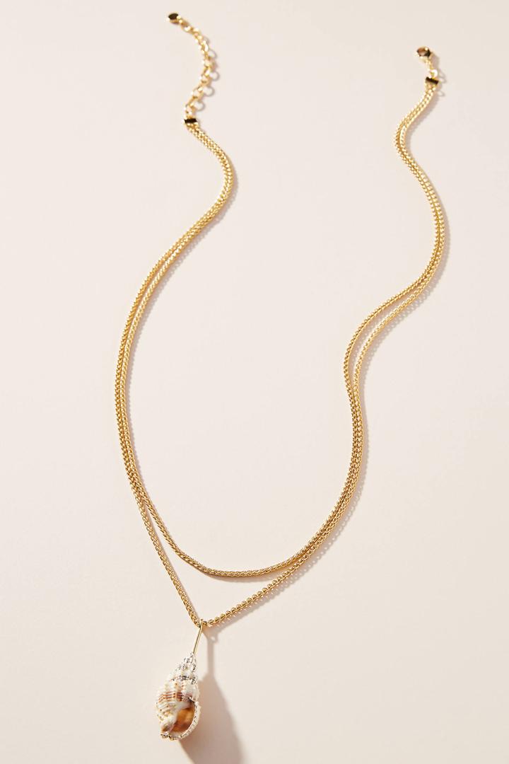 Baublebar Layered Shell Pendant Necklace