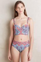 Saha Boho Long-line Top Red Motif