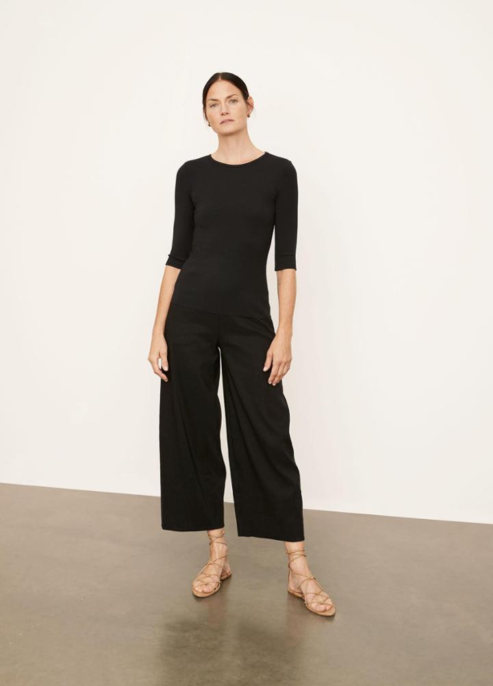 Vince Elbow Sleeve Crew Neck T-shirt