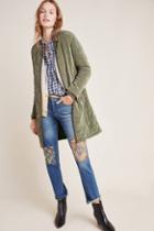 Anthropologie Quilted Corduroy Jacket