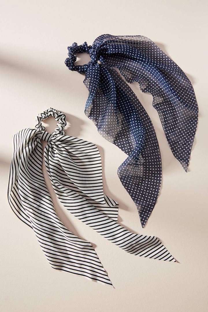 Anthropologie Pattern Play Ponytail Holder Set