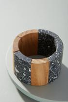 Elk Faceted Wood Stretch Bracelet