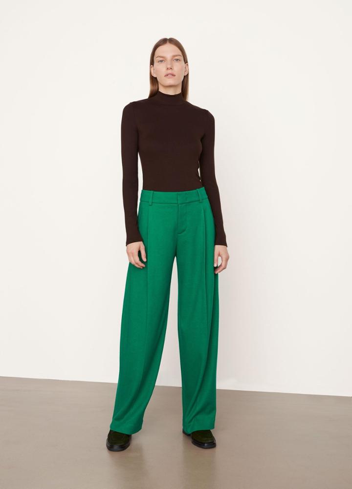 Vince Cozy Wool Tailored Wide Leg