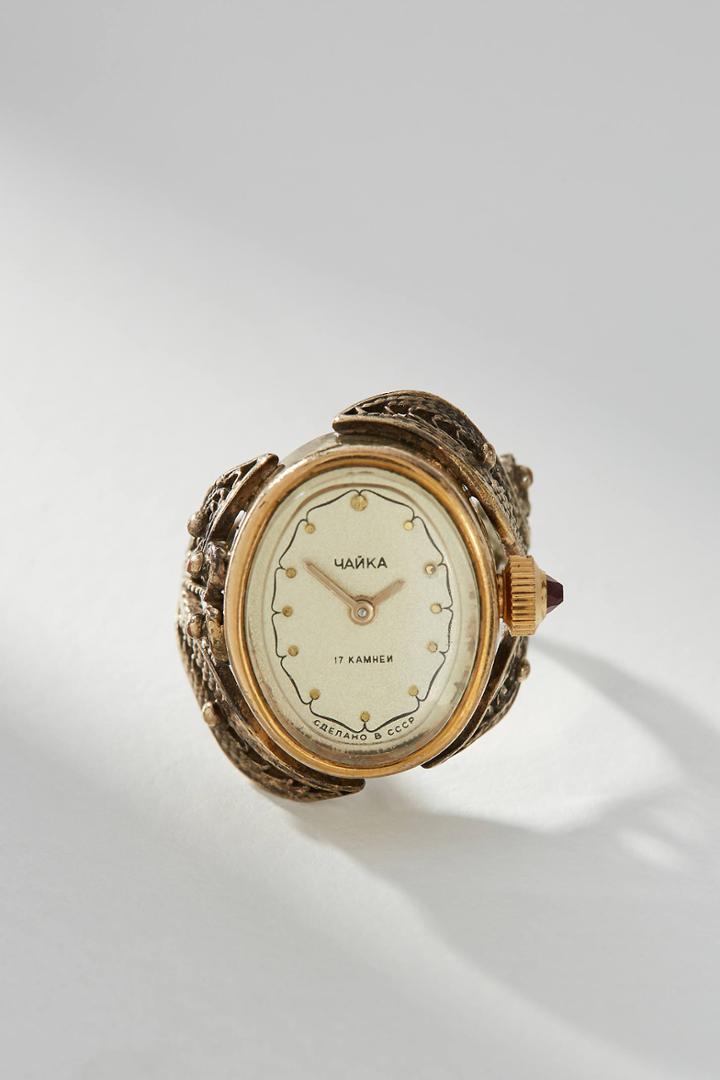 Anthropologie One-of-a-kind Sally Watch Ring