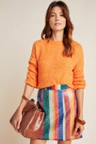 Geisha Designs Rainbow Sequined Mini Skirt