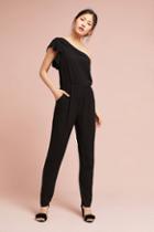 Greylin Ruffled One-shoulder Jumpsuit