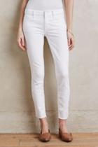 Mother Looker Ankle Fray Jeans White