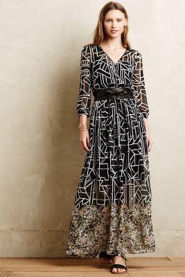 Moulinette Soeurs Equinox Pleated Maxi Dress