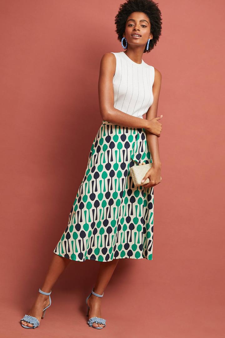 Eva Franco Whimsy Midi Skirt