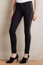 Paige Verdugo Beaded Skinny Jeans Black Shadow With Pewter