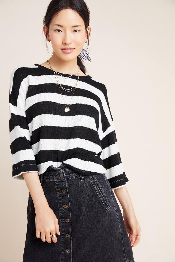 Anthropologie Audrey Boatneck Pullover