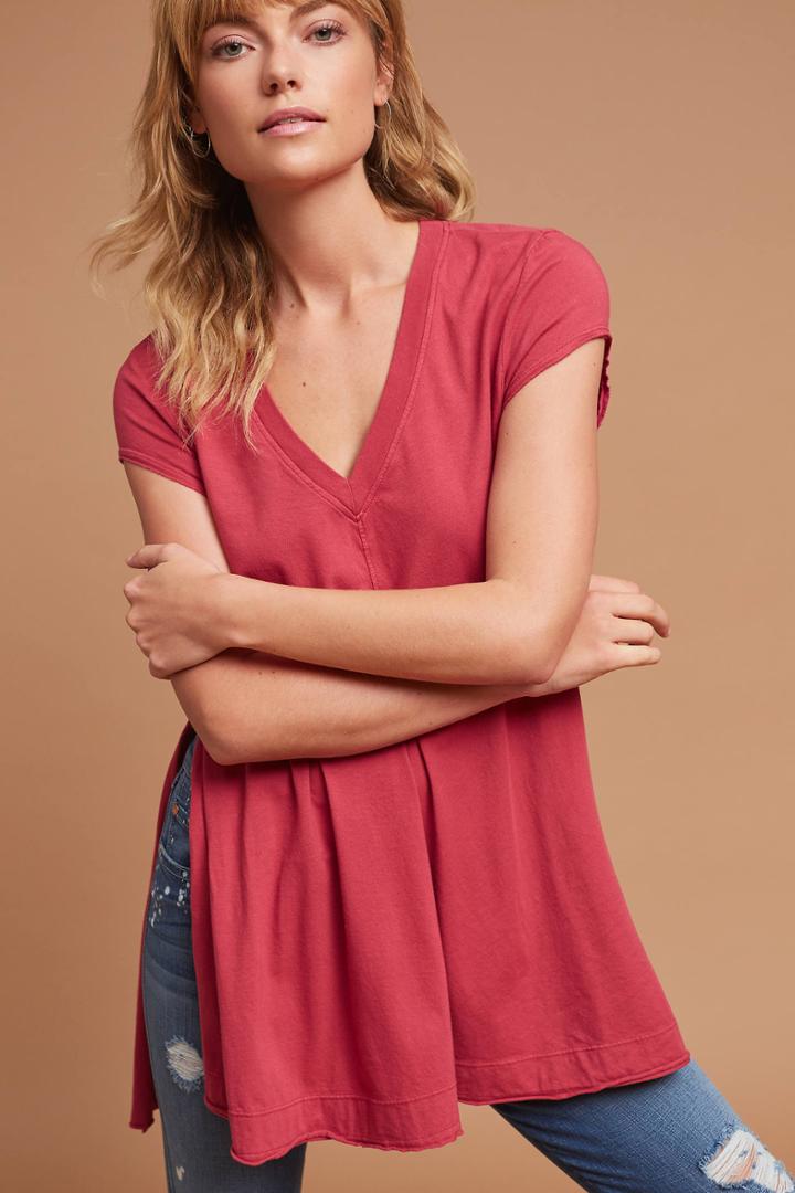 T.la Jersey V-neck Tunic