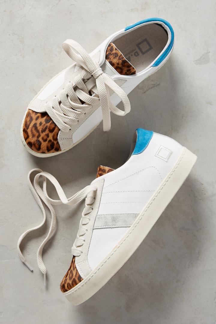 D.a.t.e. Hill Low Leopard Sneakers