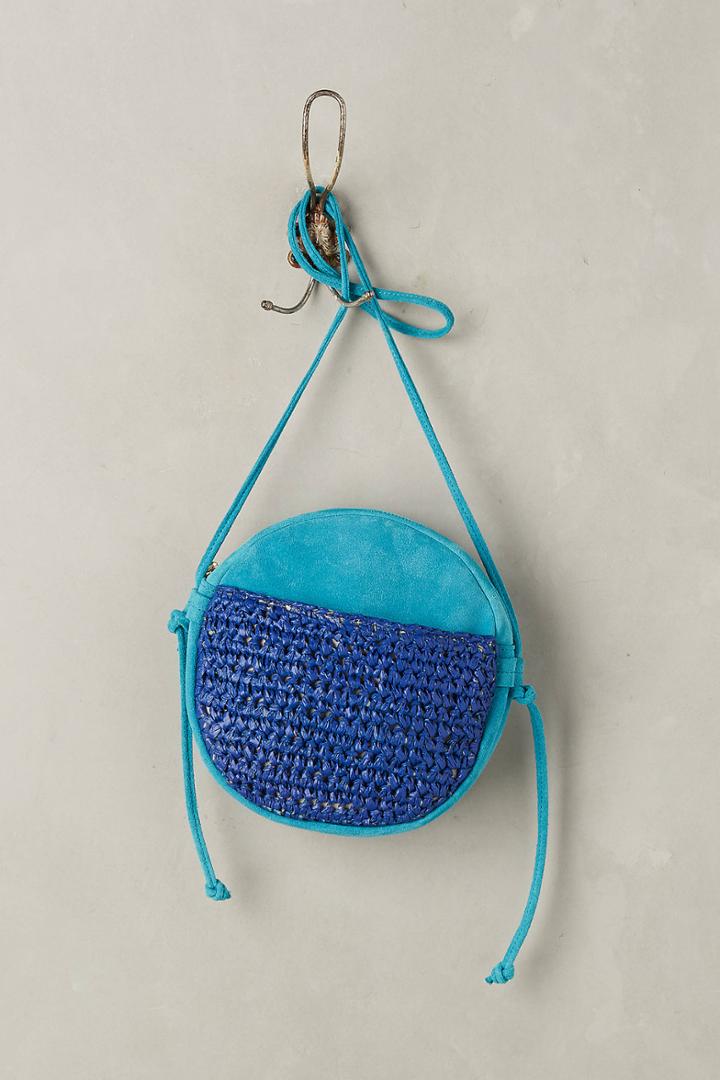 Anthropologie Tonal Suede Crossbody Bag