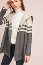 Cupcakes And Cashmere Blocked & Striped Sweater Jacket