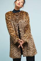 Just Female Leopard Faux Fur Coat