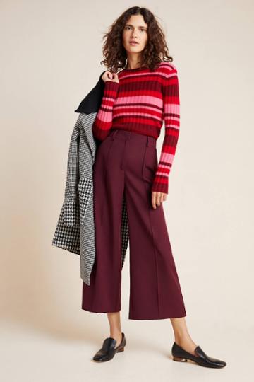 Jessy B Josefa Pintucked Wide-leg Pants