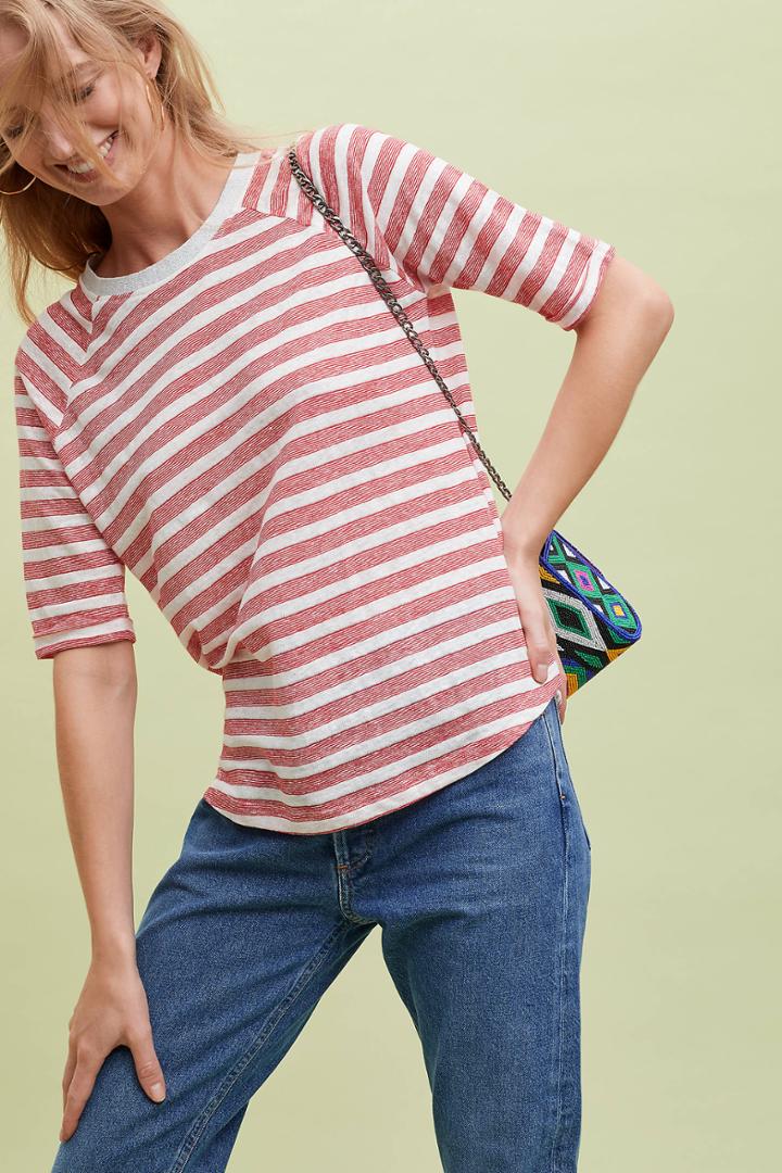 Seen Worn Kept Delano Striped Linen Tee