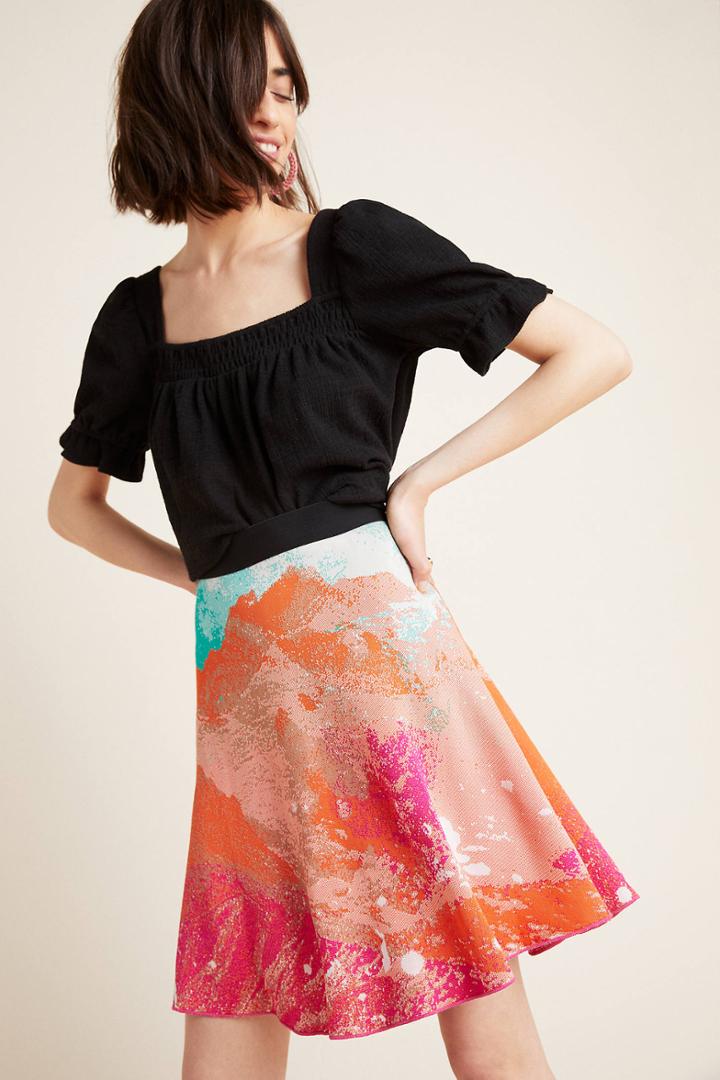 Aldomartins Abstract Scene Sweater Skirt