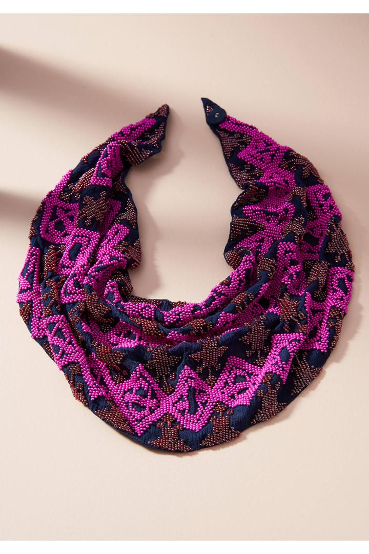 Mignonne Gavigan Dakota Beaded Scarf Necklace