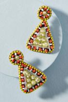 Anthropologie Carnival Triangle Drop Earrings