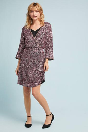 Varun Bahl Sequined Wrap Dress