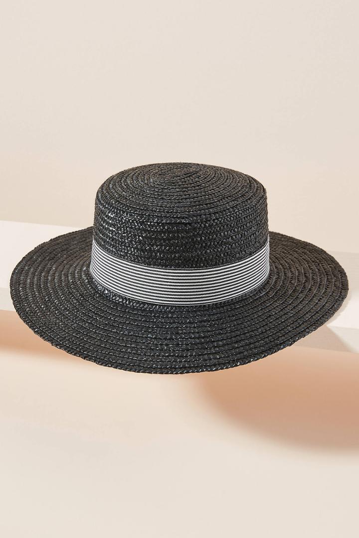 Anthropologie Presley Trimmed Boater