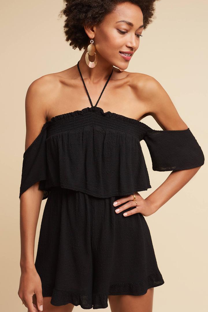 Amadi Delle Off-the-shoulder Romper