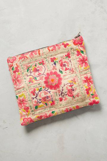 Momo Design Embroidered Florella Pouch
