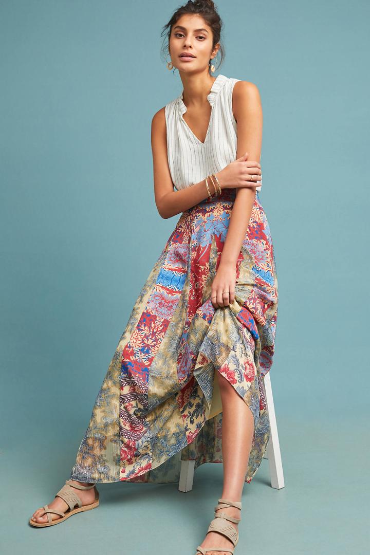 Hemant & Nandita Louvre Maxi Skirt