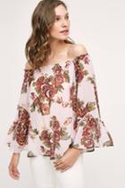 Floreat Rosarium Off-the-shoulder Blouse