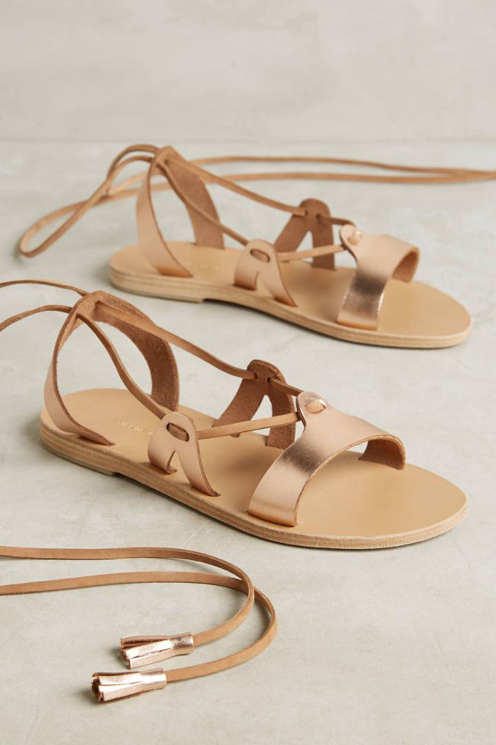 Anthropologie Sa Rose Gold Bar Ankl Tie