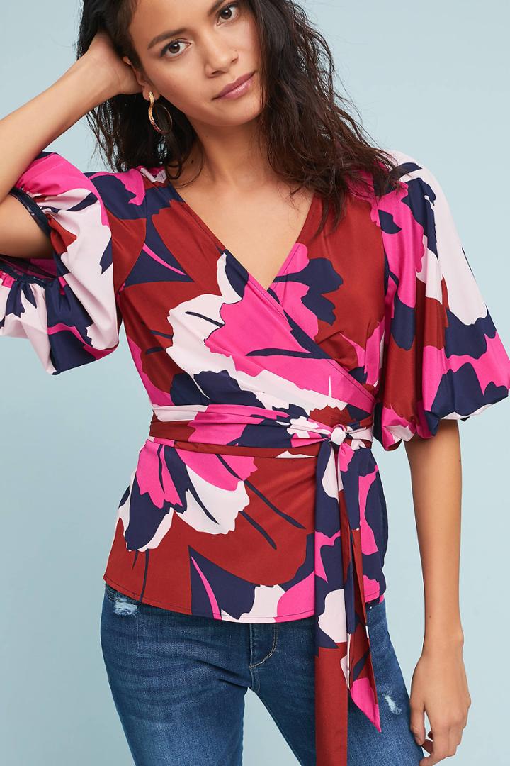 Tracy Reese Azalea Wrap Blouse