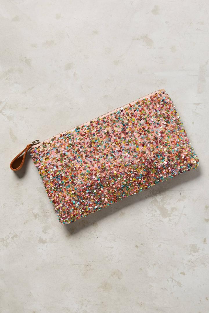 Jasper & Jeera Posy Sequined Clutch