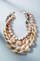 Anthropologie Afterglow Layered Resin Necklace