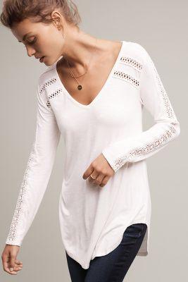 Deletta Lace-line Tee