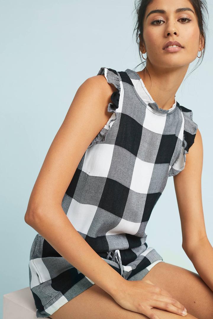 Cloth & Stone Gingham Romper