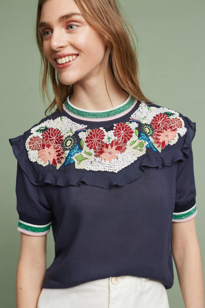 Paul & Joe Sister Aldwyn Embroidered Top