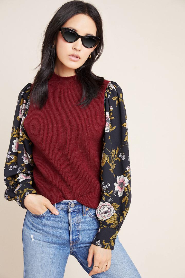 Amadi Nathalie Mock Neck Sweater