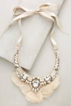 Ranjana Khan Snow Tulle Bib Necklace