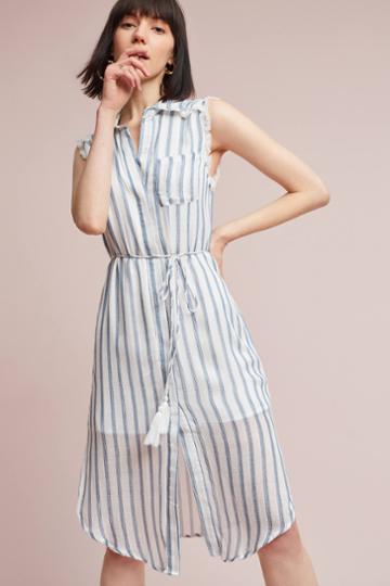 Moon River Sailor Striped Shirtdress