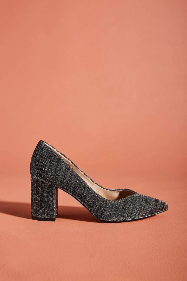 Anthropologie Shine Bright Tweed Heels