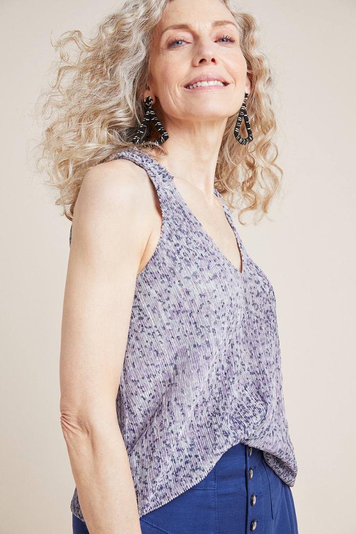 Anthropologie Shimmer Tank