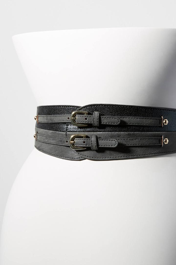 Anthropologie Stevie Colorblocked Belt
